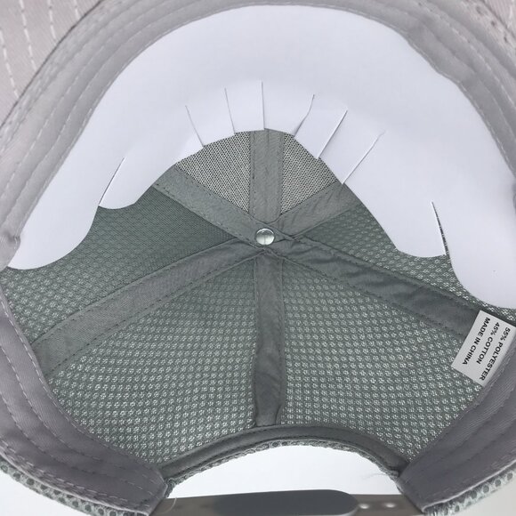 NEW AMSOIL Light Gray Sewn Logo Patch Mesh Snapback Baseball Cap Hat - Picture 8 of 10